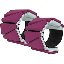 ATORSE 2 Pieces Ankle Weights Wearable Elastic Wrist Weights for Workout Yoga Dance Red 2KG-picture-17