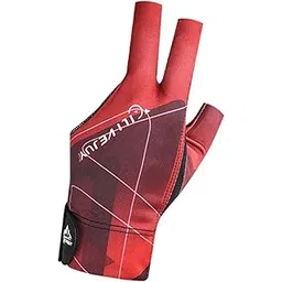 ATORSE 3 Finger Billiard Glove Nonslip Adults for Women Men Snooker Cue Sport Glove Black Red-picture-29