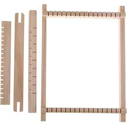 ATORSE 4Pcs/Set Traditional DIY Wooden Handloom Machine Weaving Knitting Loom Tool-picture-19