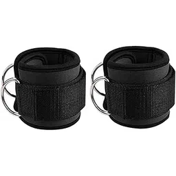 ATORSE Ankle Strap Bands Exercise Leg Extensions Attachments for Gym Black-picture-19