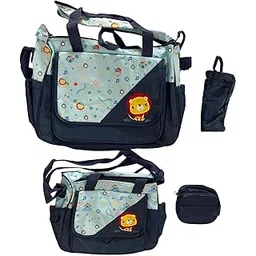 ATORSE Diaper Bag Set with Pockets with Bottle Bag with Lunch Bag Shoulder Backpack Dark Blue|Baby|Diapering|Diaper Bags-picture-23