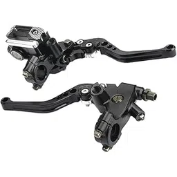 ATORSE Universal Motorcycle 7/8 22mm Handlebar Brake Clutch Lever Left Right Set-picture-31