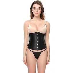 atorse Women Lace Up Slimming Waist Trainer Underbust Corset Shapewear S black-picture-23