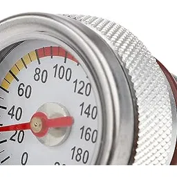 ATORSE Oil Temp Gauge Metal Fitting Motorcycle Oil Temperature Gauge Oil Temp Meter argent-picture-21