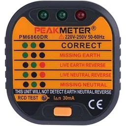 ATORSE™ Peakmeter Pm6860Dr Automatic Electric Power Plug Socket Tester Eu Standard-picture-23