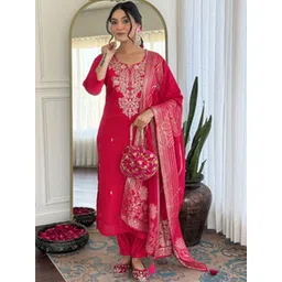 ATOXIC Women Chanderi Silk Kurta Sets-picture-21