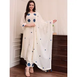 ATOXIC Women Embroidered Kurta with Palazzos & With Dupatta-picture-36