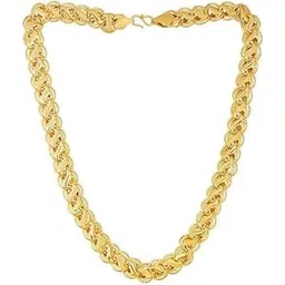 atozee store AtoZee Jewellery Men's Stylish Gold Plated Chain | 1 Gram Gold Polished Rope Chain | Premium Men’s Fashion Jewelry-picture-56