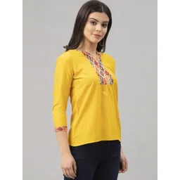 ATTIRIS Colourblocked Ethnic Top-picture-36