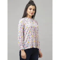 ATTIRIS Geometric Print Top-picture-41