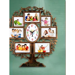 Attractionz Beige & White Round Shape Contemporary Wall Clock-picture-36