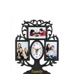 Attractionz Black & White Oval Shaped Contemporary Analogue Wall Clock-picture-10