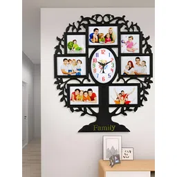 Attractionz Black Oval Contemporary Wall Clock-picture-39