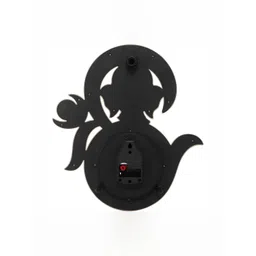 Attractionz Brown & White Textured Round Shaped Contemporary Wall Clock image 3