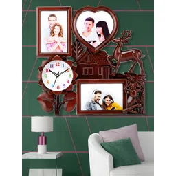 Attractionz Brown & White Wall Clock-picture-36