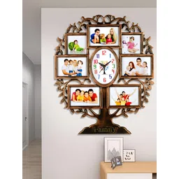 Attractionz Brown Oval Contemporary Wall Clock-picture-29