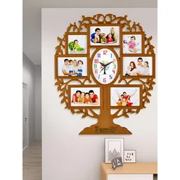 Attractionz Brown Oval Contemporary Wall Clock-picture-28
