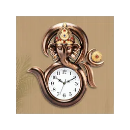 Attractionz Copper Toned Round Analogue Wall Clock-picture-30