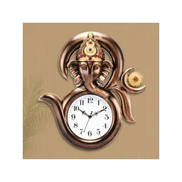Attractionz Copper Toned Round Contemporary Wall Clock-picture-19