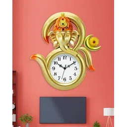 attractionz Lord Ganesh Analogue Wall Clock-picture-10