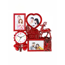 Attractionz Red Round Contemporary Wall Clock-picture-19