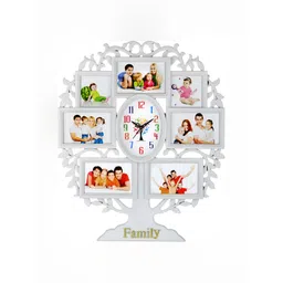 Attractionz White and Black Contemporary Wall Clock Core-picture-25