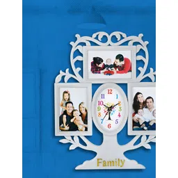 Attractionz White Oval Analogue Contemporary Wall Clock-picture-14