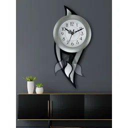 Attractionz White Round Contemporary Analogue Wall Clock-picture-28
