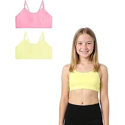 a.t.u.n. (all things uber nice) Girls Cotton Beginners Bra for Teen and Teenagers (Pack of 2) | Non-Padded Training Bra with Adjustable Straps | Comfortable Daily Innerwear-picture-12