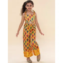 a.t.u.n. A T U N Girls Multicoloured Printed Basic Jumpsuit-picture-15