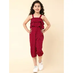 a.t.u.n. A T U N Girls Printed Capri Jumpsuit With Ruffles-picture-26