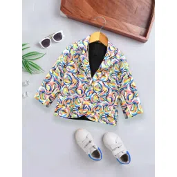 A.T.U.N. Boys Multicolor Printed Full Sleeves Blazer-picture-12