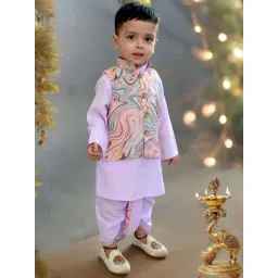 A.T.U.N. Boys Multicolor Printed Full Sleeves Kurta Set-picture-22
