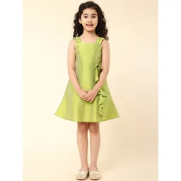 A.T.U.N. Girls Bow Detailed Sleeveless A-Line Dress-picture-39