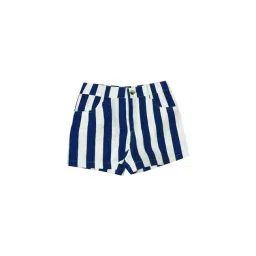 A.T.U.N. Girls Navy & White Striped Shorts-picture-32