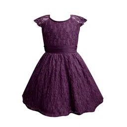A.T.U.N. Girls Purple Lace Dress-picture-35