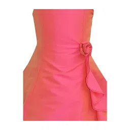 A.T.U.N. Hot Pink Solid Dress image 3