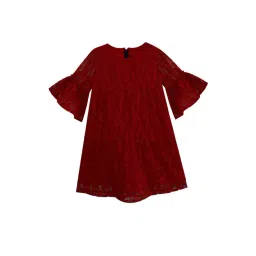 A.T.U.N. Maroon Lace Dress-picture-32