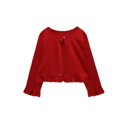 A.T.U.N. Maroon Solid Full Sleeves Cardigan-picture-12