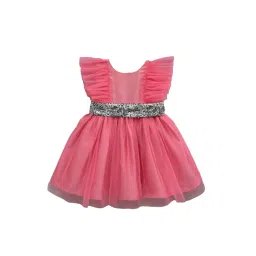 A.T.U.N. Pink Solid Dress image 1