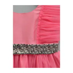 A.T.U.N. Pink Solid Dress image 3