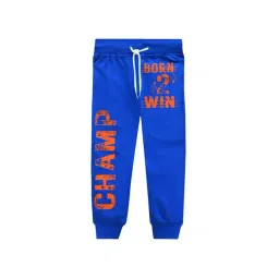 A.T.U.N. Royal Blue Digital Print Joggers-picture-10