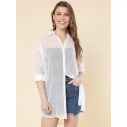 A.T.U.N. Self Design Sheer Casual Dobby Shirt-picture-14