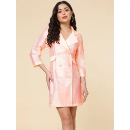 A.T.U.N. Shirt Collar Blazer Dress-picture-40