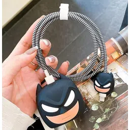 AUDICE Charger Cover for Samsung 25W|25WATT Type C Adapter Full Protection BATMAN Cable Protector-image-9