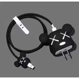 AUDICE iPhone Charger Cover For 18W/20W | Cute 3D Cartoon Character Blackbear Cable Protector-image-21