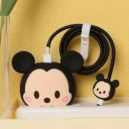 AUDICE iPhone Charger Cover For 18W/20W | Cute 3D Cartoon Character Mickey Mouse Cable Protector-image-44