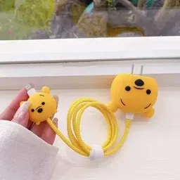 AUDICE iPhone Charger Cover For 18W/20W | Cute 3D Cartoon Character Winnie Poo Cable Protector-image-22