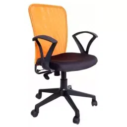 Augastra A017 Orange High Backrest Mesh Microfiber Office Executive Non-Ergonomic Chair-picture-24