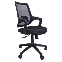 Augastra A022 Black Medium Backrest Mesh Microfiber Office Executive Non-Ergonomic Chair-picture-30
